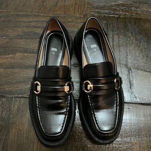 Zara lug sole loafer